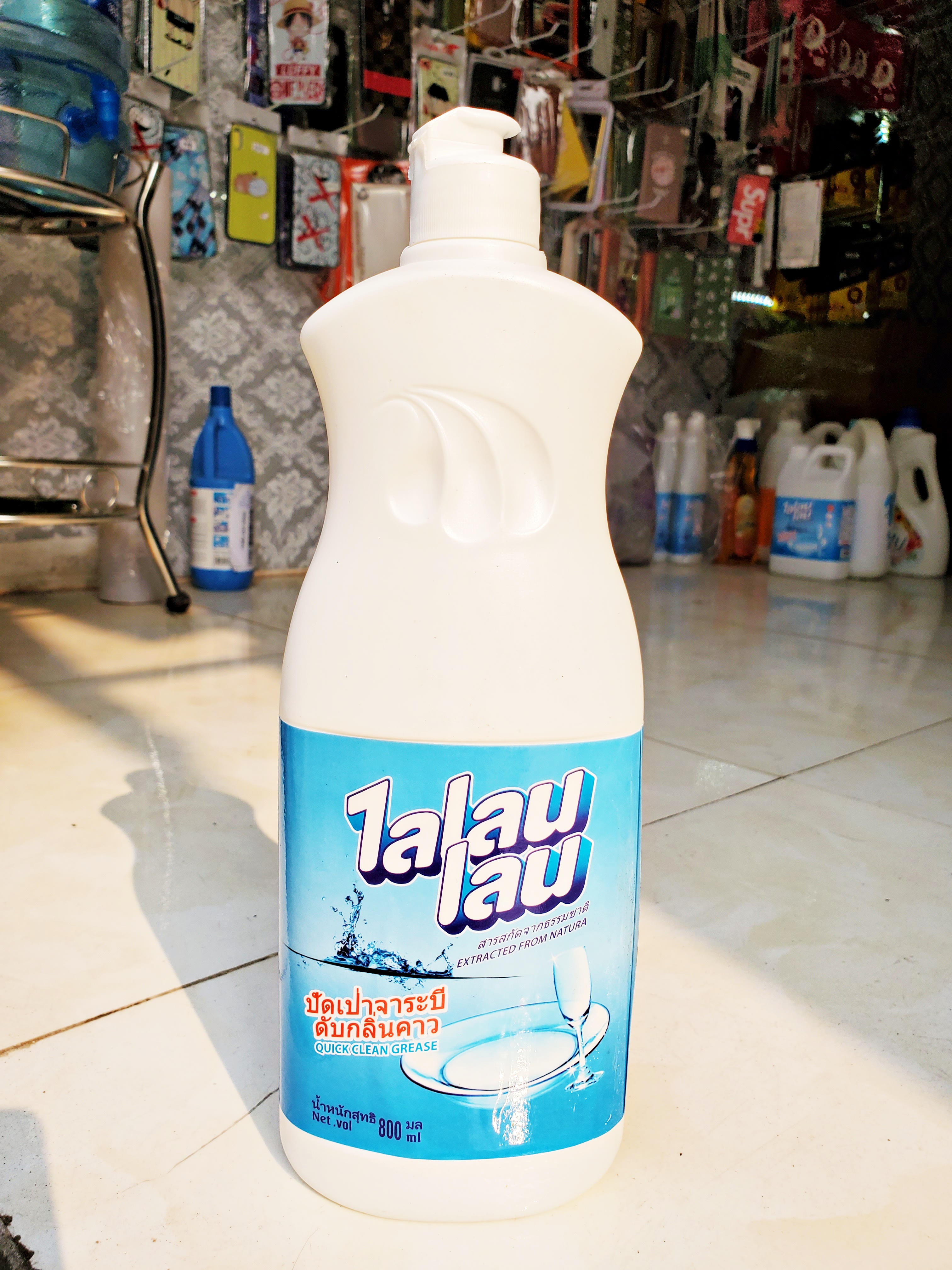 Nước Rữa Bát Thái Lan TALAULAU 800ml Không Màu, Hương Chanh Dịu Diệt Khuẩn-Ngăn Vi Khuẩn Tái Bám