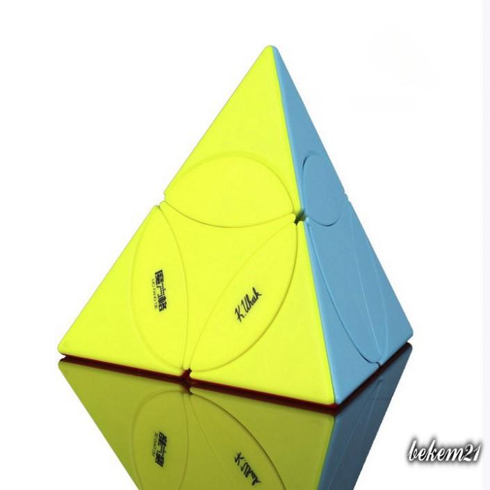 (SIÊU BIẾN THỂ) Rubik Biến Thể Tam Giác Tròn Tam Giác QiYi Ancient Coin Pyraminx Viền Đen