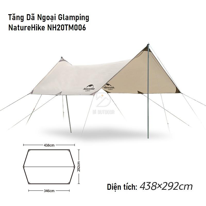 Bộ Tăng Dã Ngoại 6-8 Người Naturehike Hexagon NH20TM006 Chống Nắng UPF50