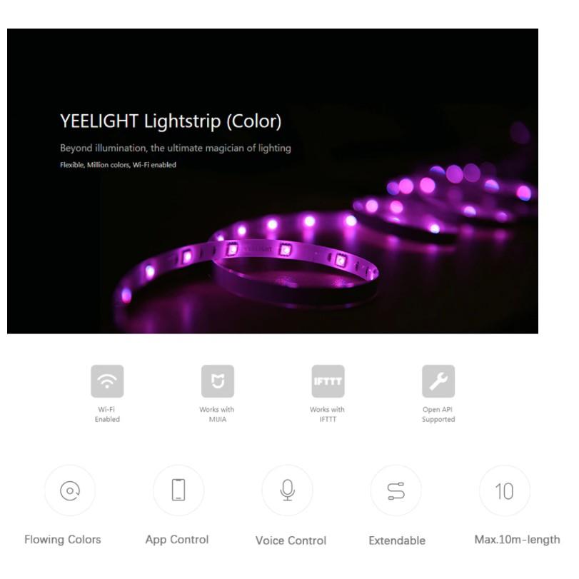 ĐÈN LED DÂY THÔNG MINH YEELIGHT LIGHTSTRIP PLUS 1S – BẢN GLOBAL - Nâng Cấp 2020 Hỗ trợ Apple Homekit