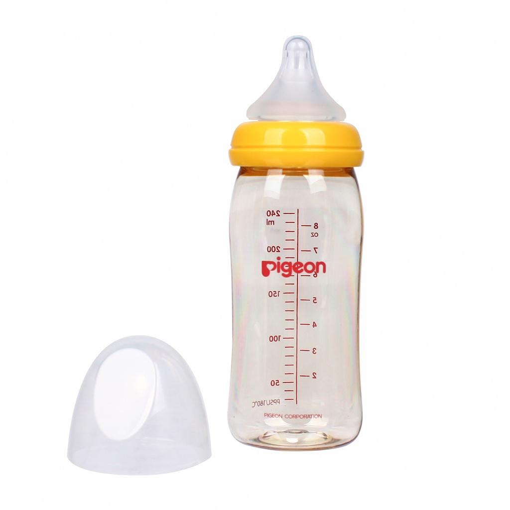 Bình sữa Pigeon PPSU 160ml - 240ml cho bé từ 0 tháng tuổi