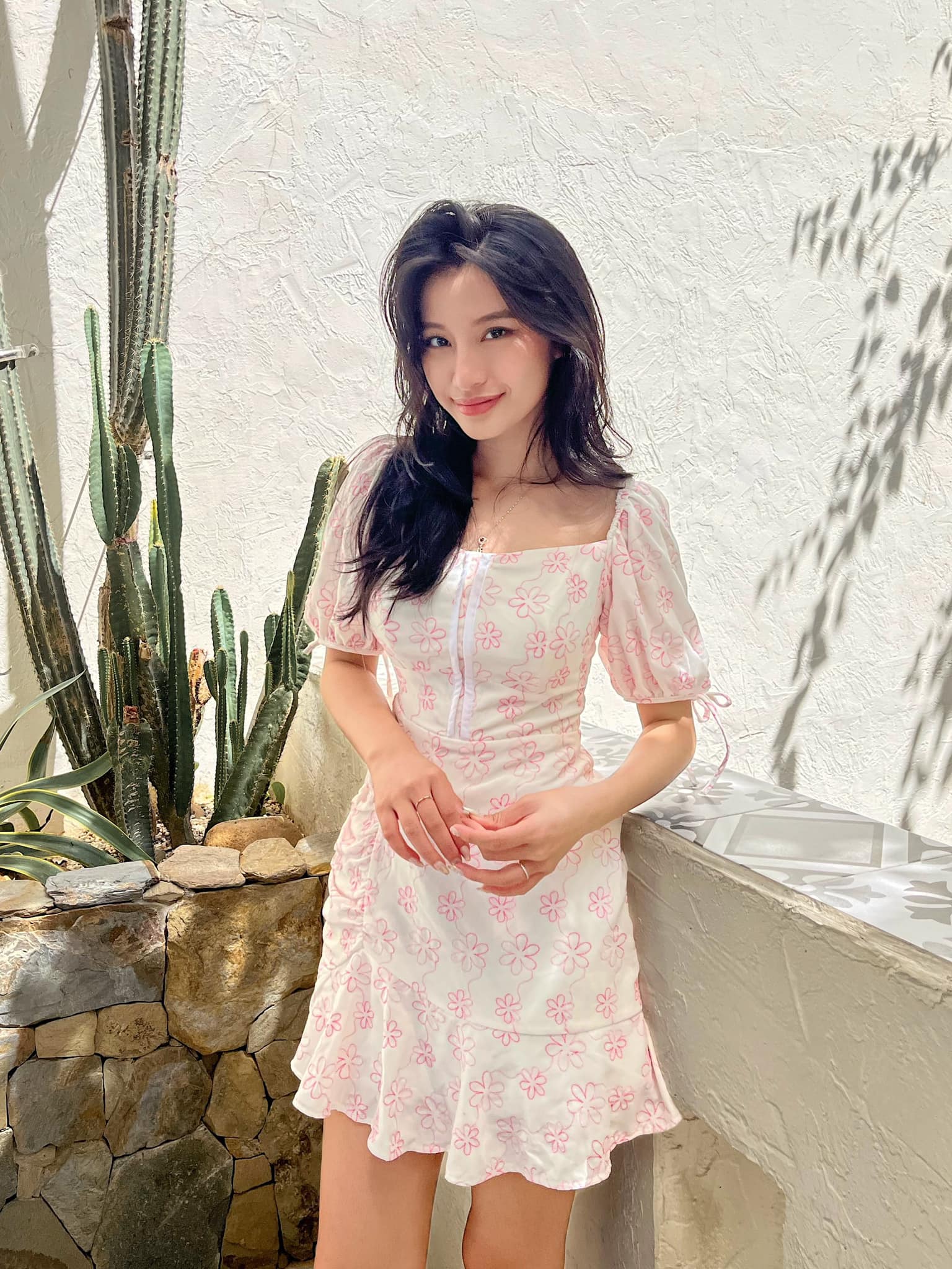 Đầm hoa cổ vuông Heull Dress Gem clothing SP060520