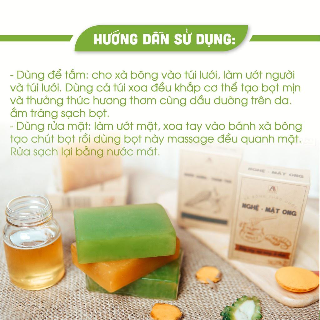 Xà bông handmade, 100% chiết xuất tự nhiên từ thành phần mướp đắng, tràm trà