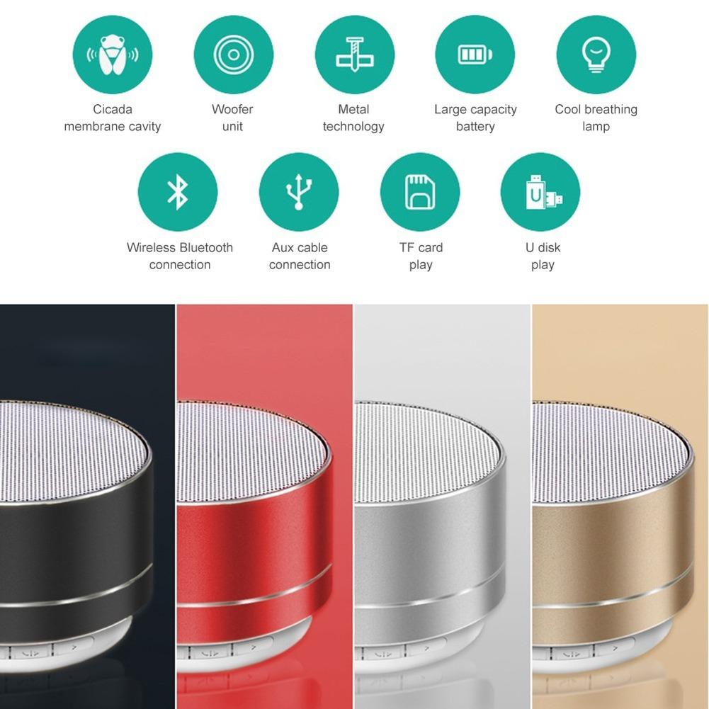 Loa bluetooth không dây A10 Subwhooder SubwaDer Thẻ quà tặng mini di động U Disk Tf Outdoor
