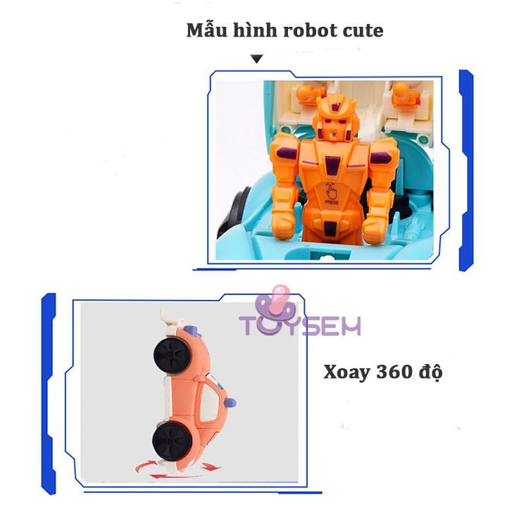 Đồ chơi trẻ em xe biến hình robot chạy trớN - Quà tặng sinh nhật cho bé