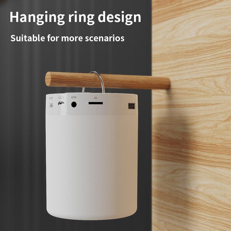 Người chơi không dây Bluetooth di động không dây Touch Pat nhẹ đèn LED đầy màu sắc Đèn giường ngủ Đèn bàn ngủ để ngủ ngon hơn: Trắng