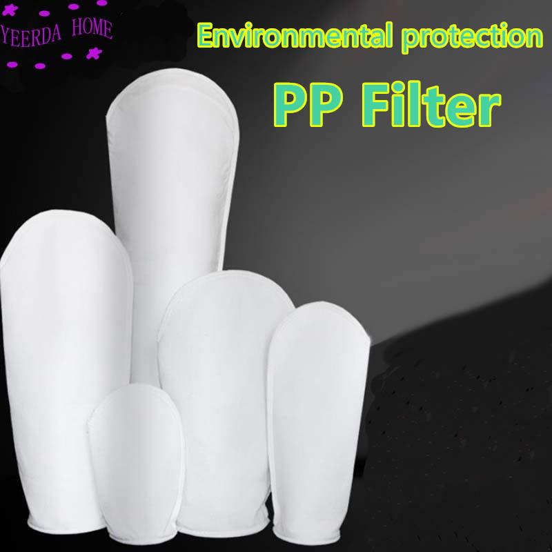 180x810mm pp/vòng không gỉ Bảo vệ môi trường Bộ lọc công nghiệp Túi bỏ túi 0,2/0,5/5/10/25/50/75/100/200/300 Micron