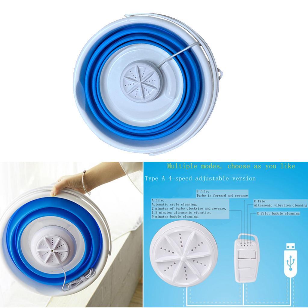Mini Washing Machine UPGRADED Clothes Folding Laundry Machine Bucket Type B