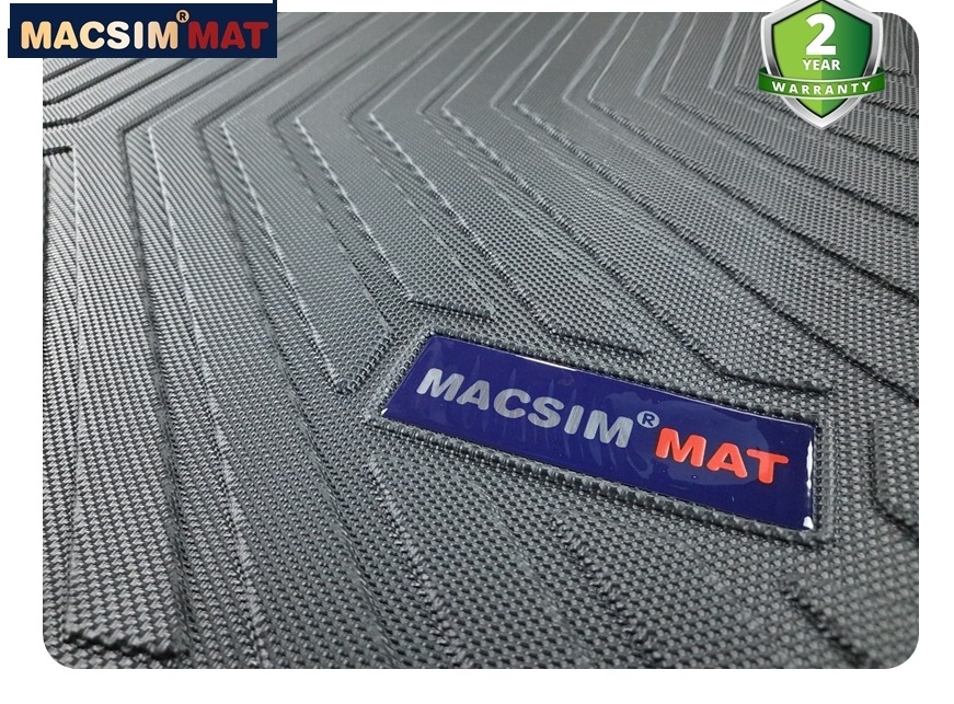 Thảm lót cốp xe ô tô Porsche Cayenne 2018-đến nay nhãn hiệu Macsim chất liệu TPV cao cấp màu đen (298)