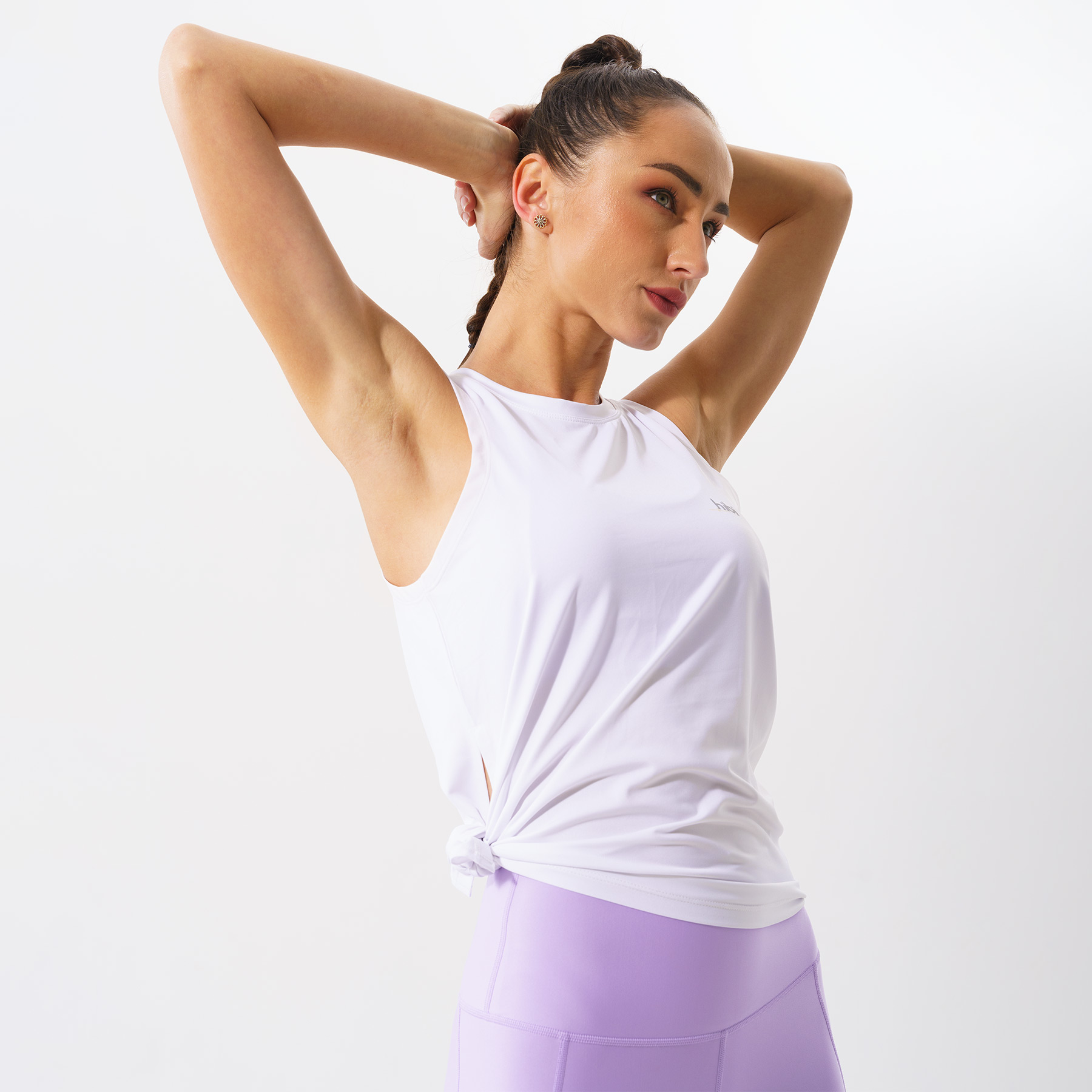 Áo tập Yoga - Gym Tanktop mặc ngoài cột hông Hibi Sports TA707