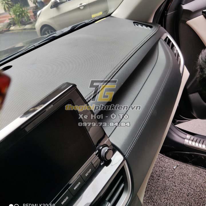 Thảm da Taplo dành cho KIA Seltos vân Carbon cao cấp