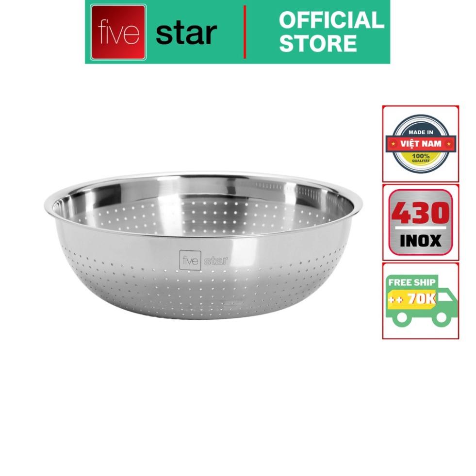 Thau Rổ lưới inox 430 cao cấp Fivestar 22cm / 26cm / 30cm / 32cm - Shop Bếp Xinh