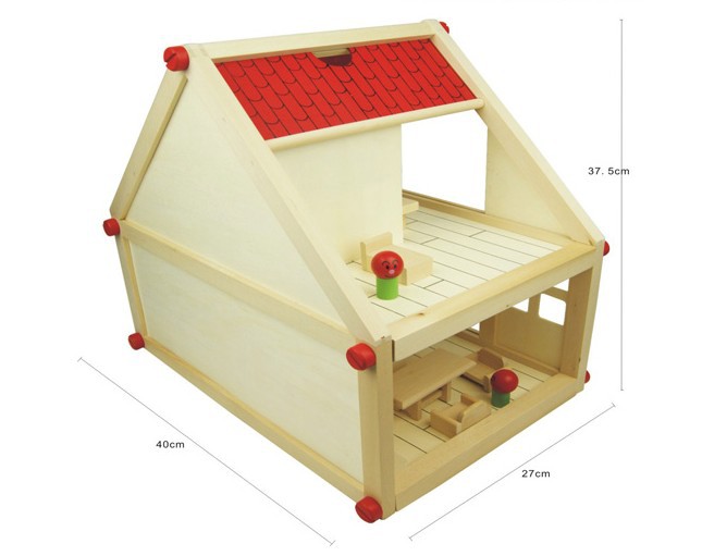 Lắp ghép mô hình ngôi nhà gỗ - Đồ chơi gỗ lắp ghép