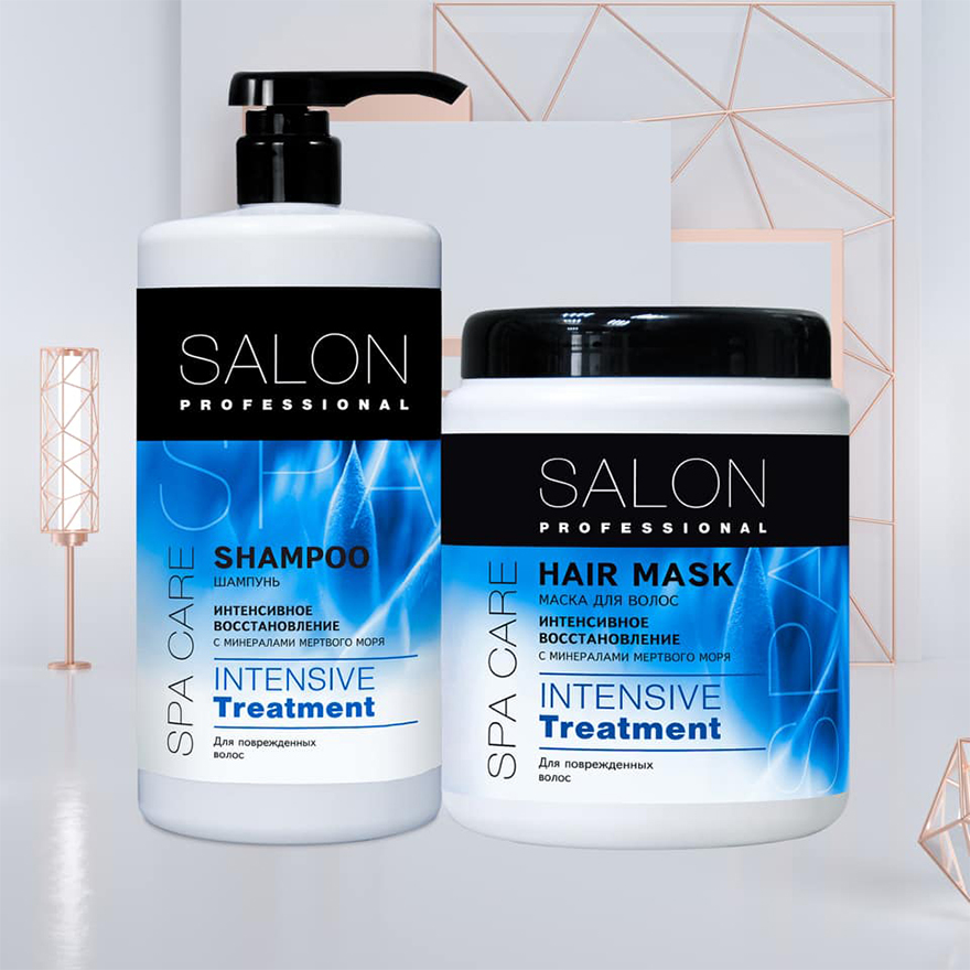 Kem ủ Salon Professional phục hồi chuyên sâu cho mái tóc hư tổn do hóa chất, nhiệt 1000ml