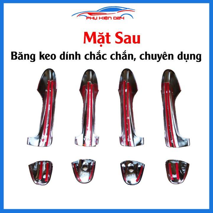 Ốp tay hõm mạ crom Yaris 2014-2015-2016-2017 sáng bóng chống trầy bảo vệ cửa xe ô tô