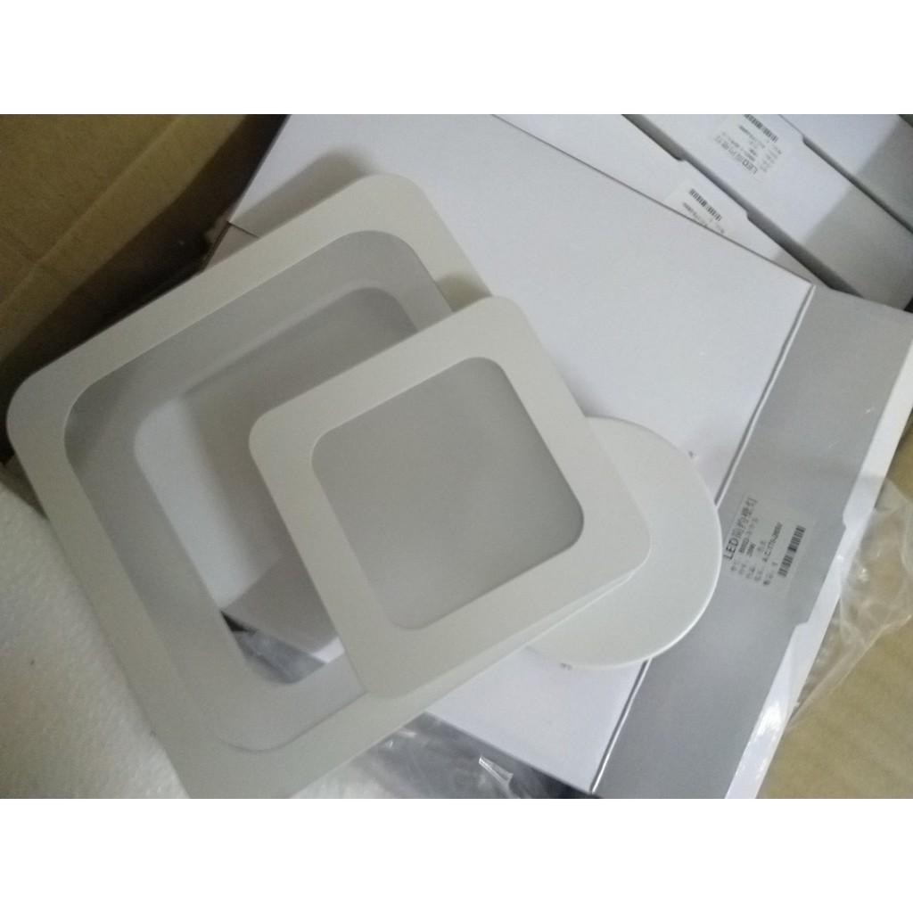 Đèn led treo tường trang trí hình vuông đôi 3 chế độ sáng