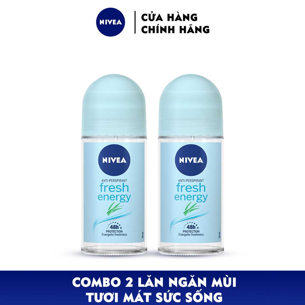 Combo 2 Lăn Ngăn Mùi Nivea Dành Cho Nữ (50ml)