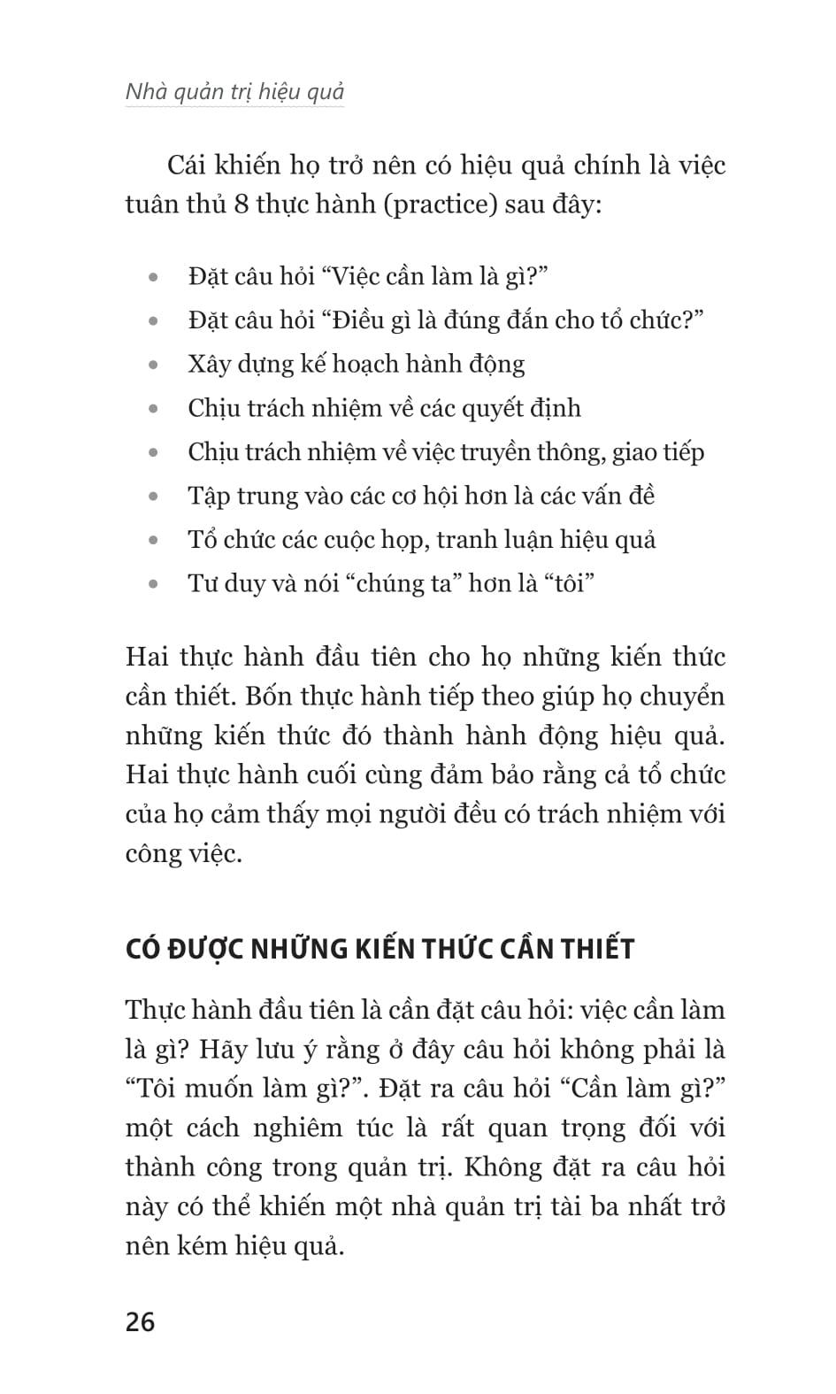 Nhà Quản Trị Hiệu Quả - The Effective Executive