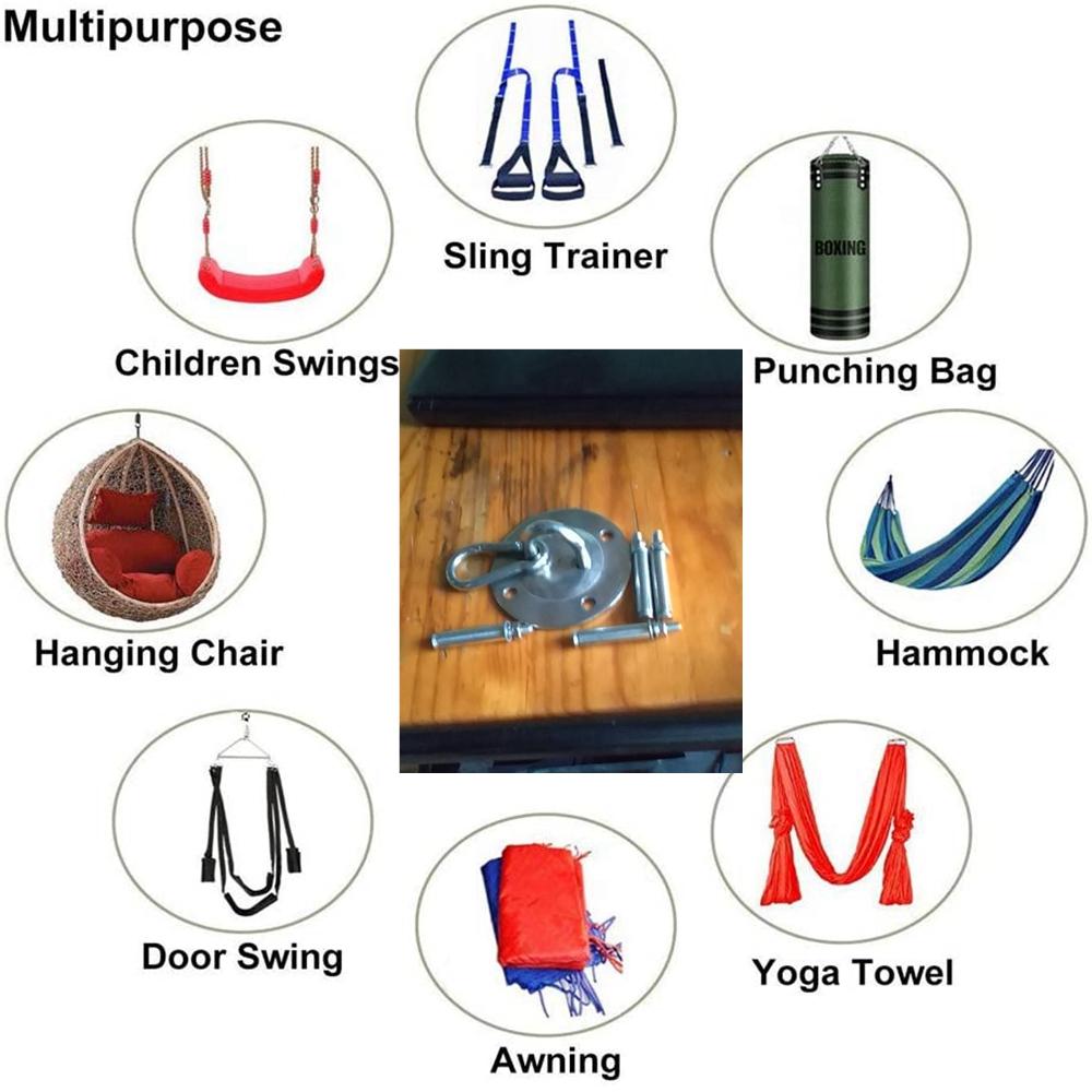 Trần Treo Bộ Mỏ Neo Giá Treo 304 Thép Không Gỉ Giá Đỡ Móc Treo Áo Tập Yoga Võng Giới Tính Xoay Treo Ghế Bao Cát