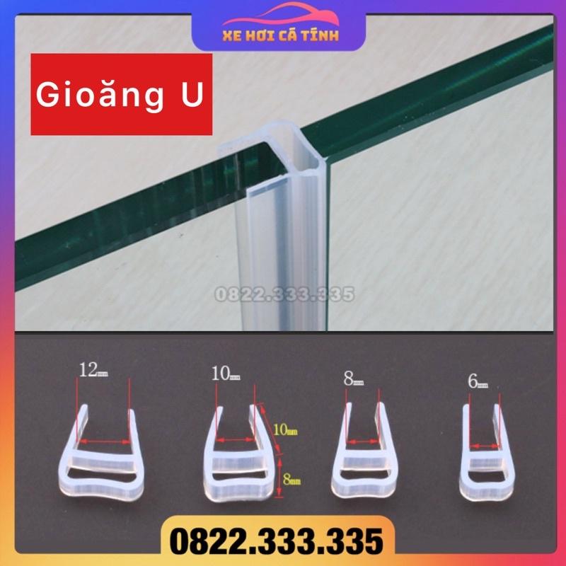 Gioăng cao su chữ u chất liệu silicon chuyên dụng gắn cửa kính, ron u chống nước vách kính nhà tắm