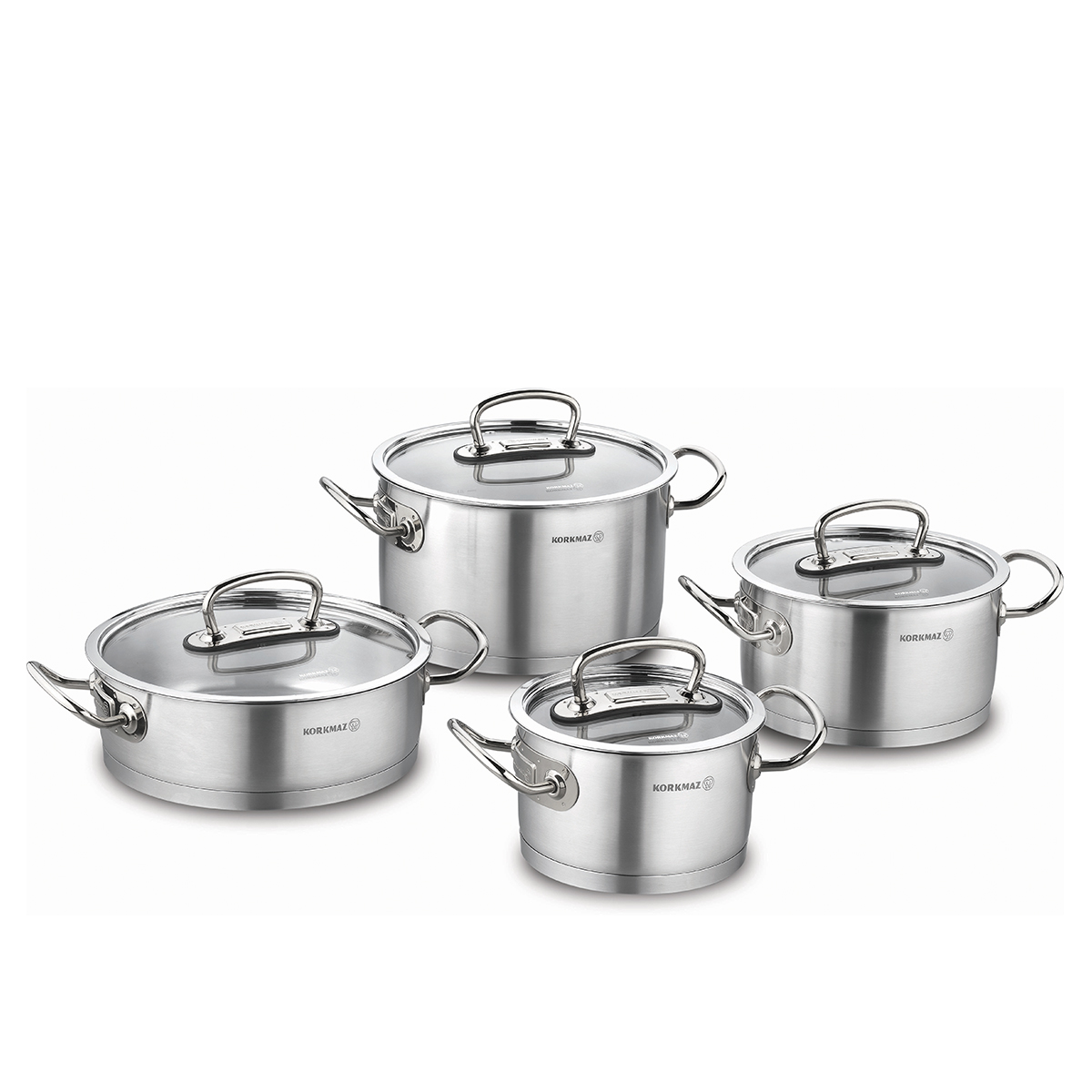 Bộ 4 nồi inox 18/10 Korkmaz Proline
