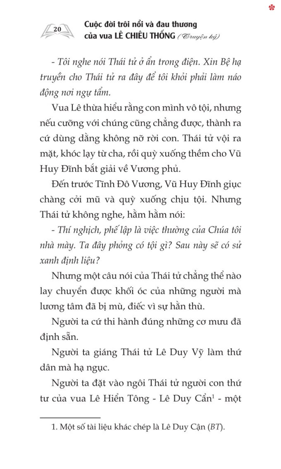 Cuộc đời trôi nổi và đau thương của Vua Lê Chiêu Thống - bản in 2024