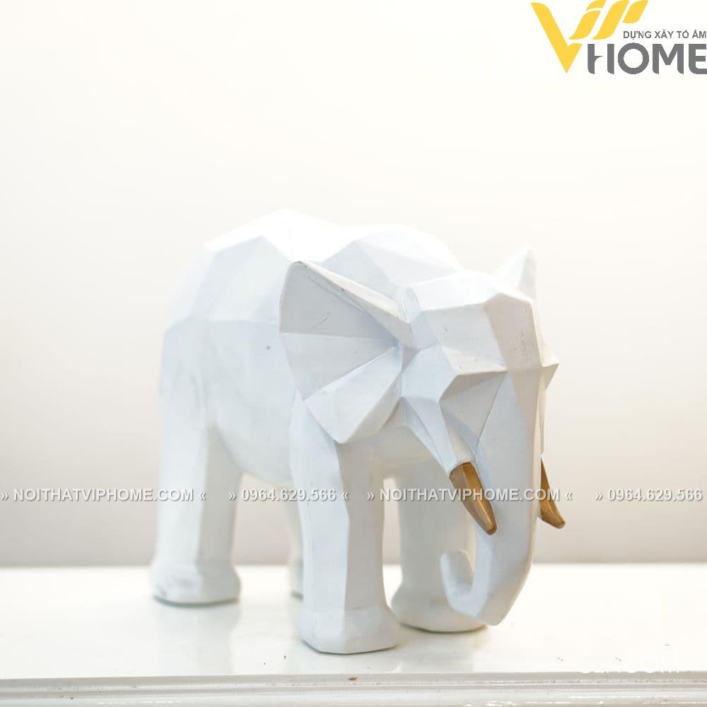 Đồ decor trang trí nội thất set voi cưỡi ngọc kiểu dáng nghệ thuật, sang trọng, hiện đại DDB 00362