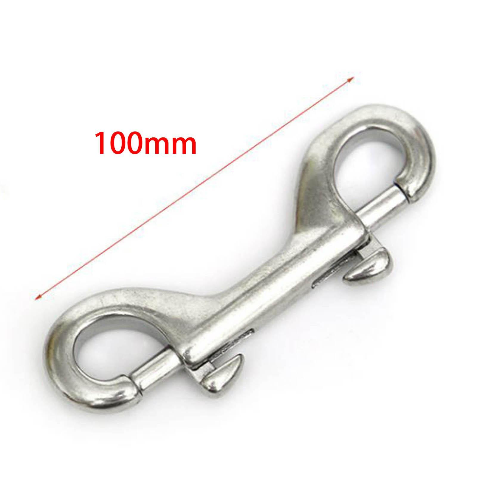 Double Ended Bolt Snap Hook, Stainless Steel Double End Heavy Duty Snaps Bolt Clip for Dog Leash Pet Feed Bucket