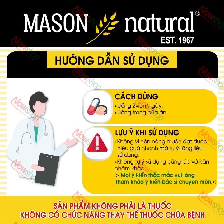 Viên uống hỗ trợ chuyển hóa và ổn định đường huyết Mason Natural Cinnamon 1000mg