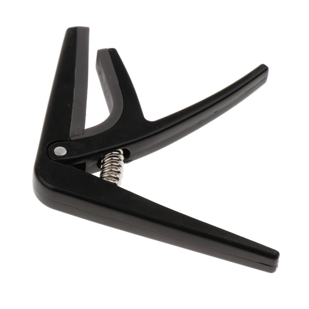 2-4pack 1pc Ukulele Guitar Capo Tuner Trigger Quick Change Key Clamp Black