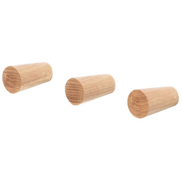Set 3 móc gỗ gắn tường treo đồ trang trí độc đáo