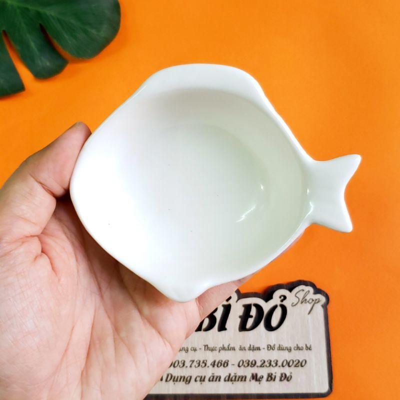 Bát Ăn Dặm Gốm Sứ Cho Bé Kiểu Nhật Màu Trắng Dễ Thương Shop Mẹ Bí Đỏ N09TR