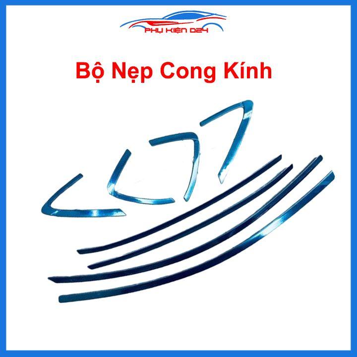 Bộ nẹp viền chân kính cong kính MAZDA 2 2015-2021 Inox sáng bóng chuẩn form xe