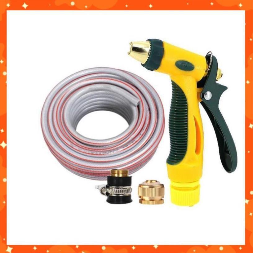 Bộ dây vòi xịt nước rửa xe, tưới cây tăng áp 3 lần,loại 3-5M 206317
