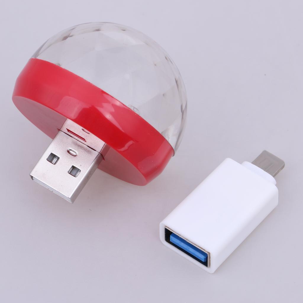 2xUSB Mini for Home Party DJ Lighting Red