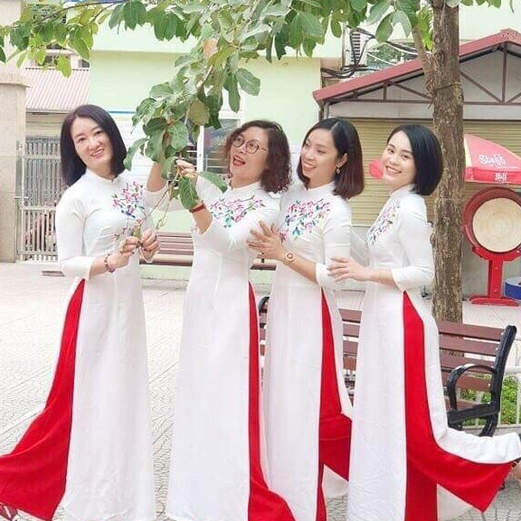 Áo Dài Thêu Truyền Thống Lụa Tô Châu Cao Cấp - Áo Dài Mian
