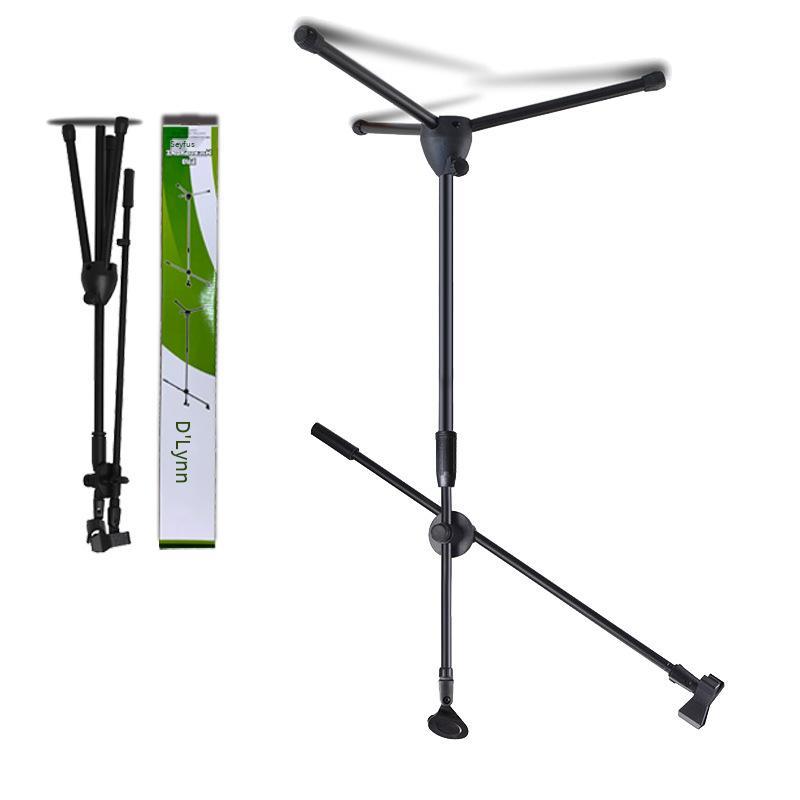 Giá thấp nhất micro đặt sàn micro đứng biểu diễn sân khấu K song có thể nâng kệ micro giá treo micro ba chân kẹp đôi