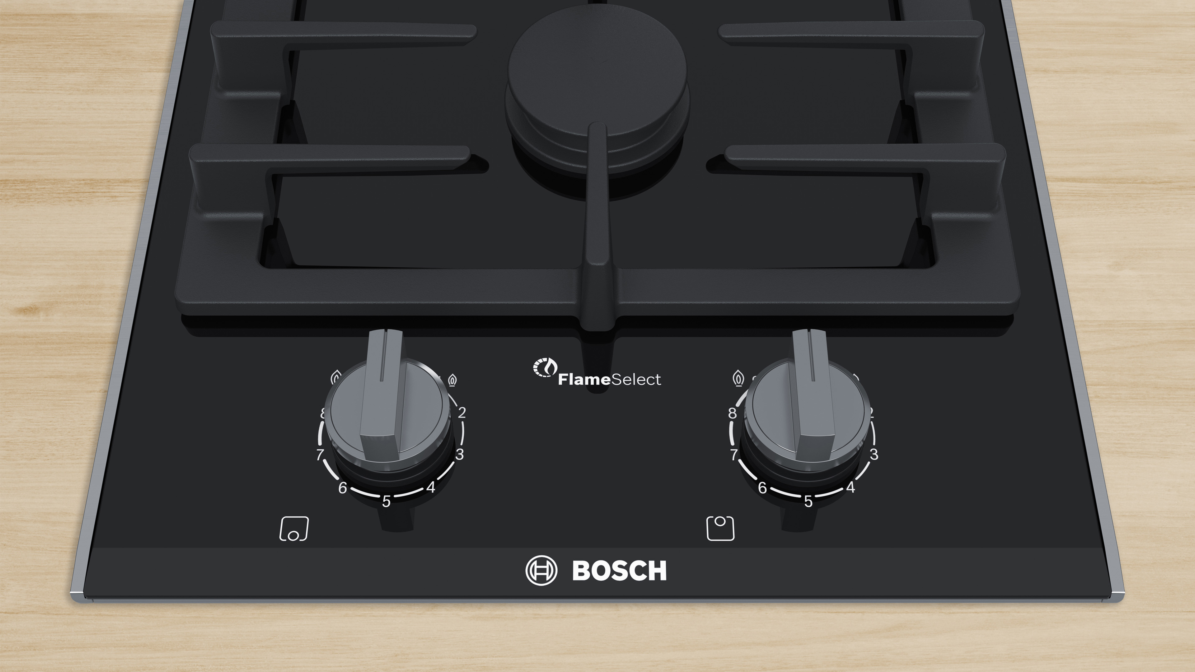 Hình ảnh Bếp ga Domino 2 vùng nấu Bosch PRB3A6B70 - Series 8 (30cm) - Hàng chính hãng