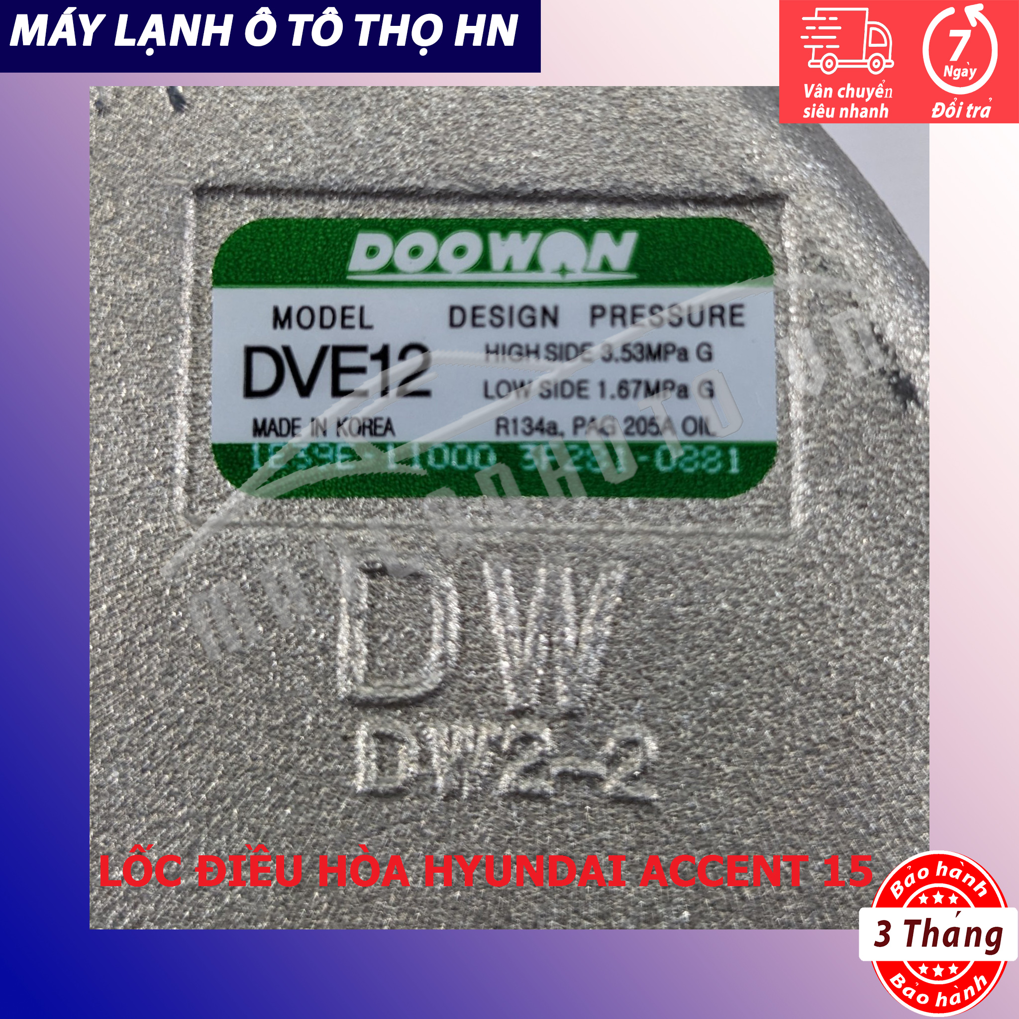 Lốc điều hòa Hyundai Accent 2015 2016 2017 hàng xịn Hàn Quốc 15 16 17 97701-1R900/C7000