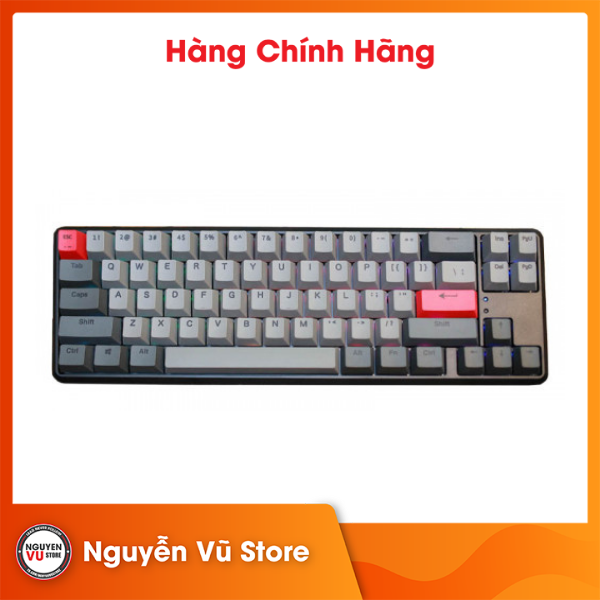 Bàn phím cơ không dây E-Dra EK368W V2 , Hotswap, E-Dra Switch (Brown/Red) - Hàng chính hãng