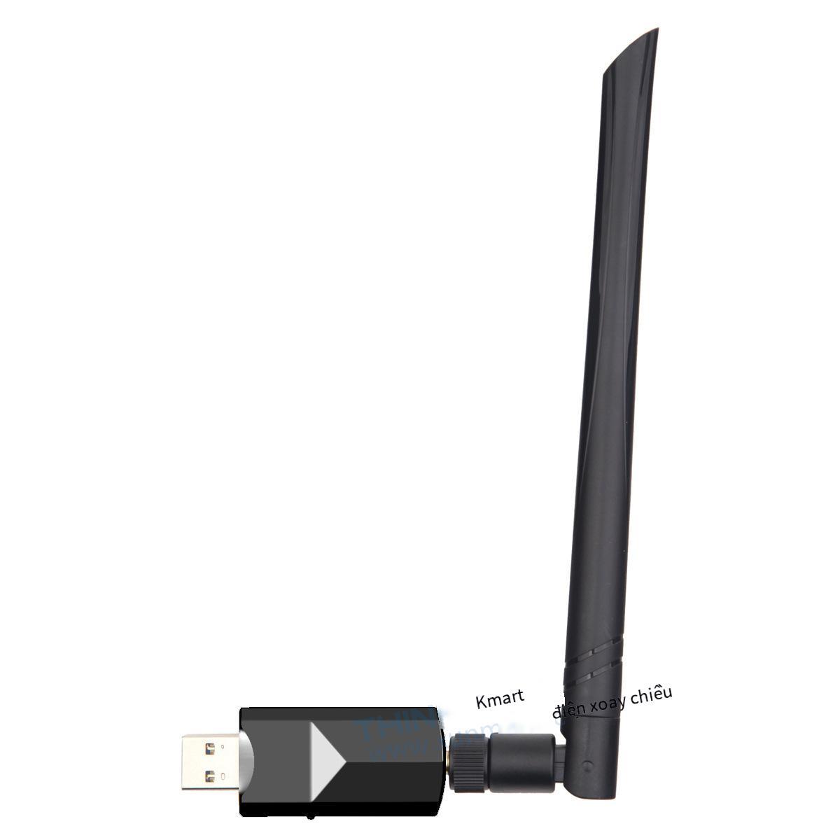 Thẻ mạng không dây 600Mbps thuận lợi nhất USB tần số kép không có ổ đĩa máy tính để bàn máy tính xách tay Bộ thu WiFi bên ngoài