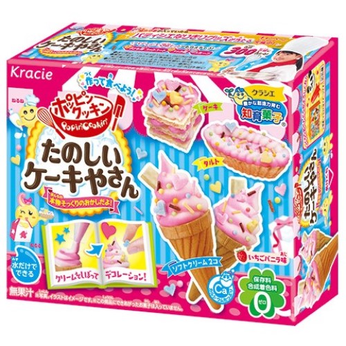 Popin Cookin làm kem Strawberry Icecream và bánh Fun Cake