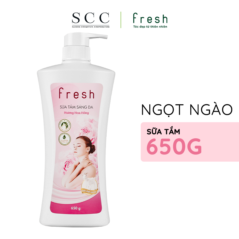 Sữa Tắm Sáng Da Fresh Hương Hoa Hồng 650g