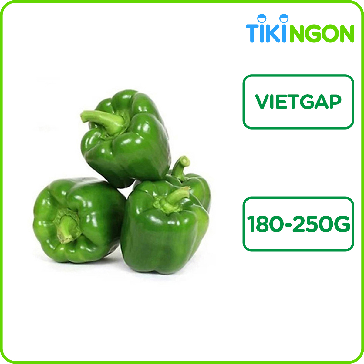 Ớt Chuông Xanh VietGAP 1 Trái 180-250g