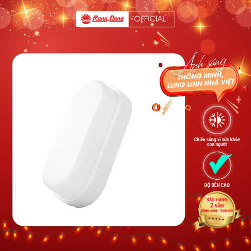 Đèn LED ốp tường Rạng Đông Công suất 5W Ánh sáng Trắng Model: LN12 90x195 10w