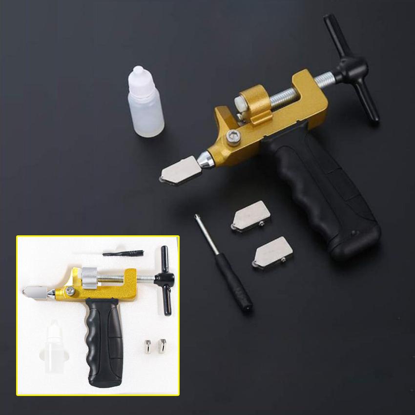 ̂̃ ́ Bộ Dao Cắt Gạch Men, Kính, Gương Kèm Tay Tách Gạch Kính Cao Cấp Đầy Đủ - 2 Dao Cắt Kiếng