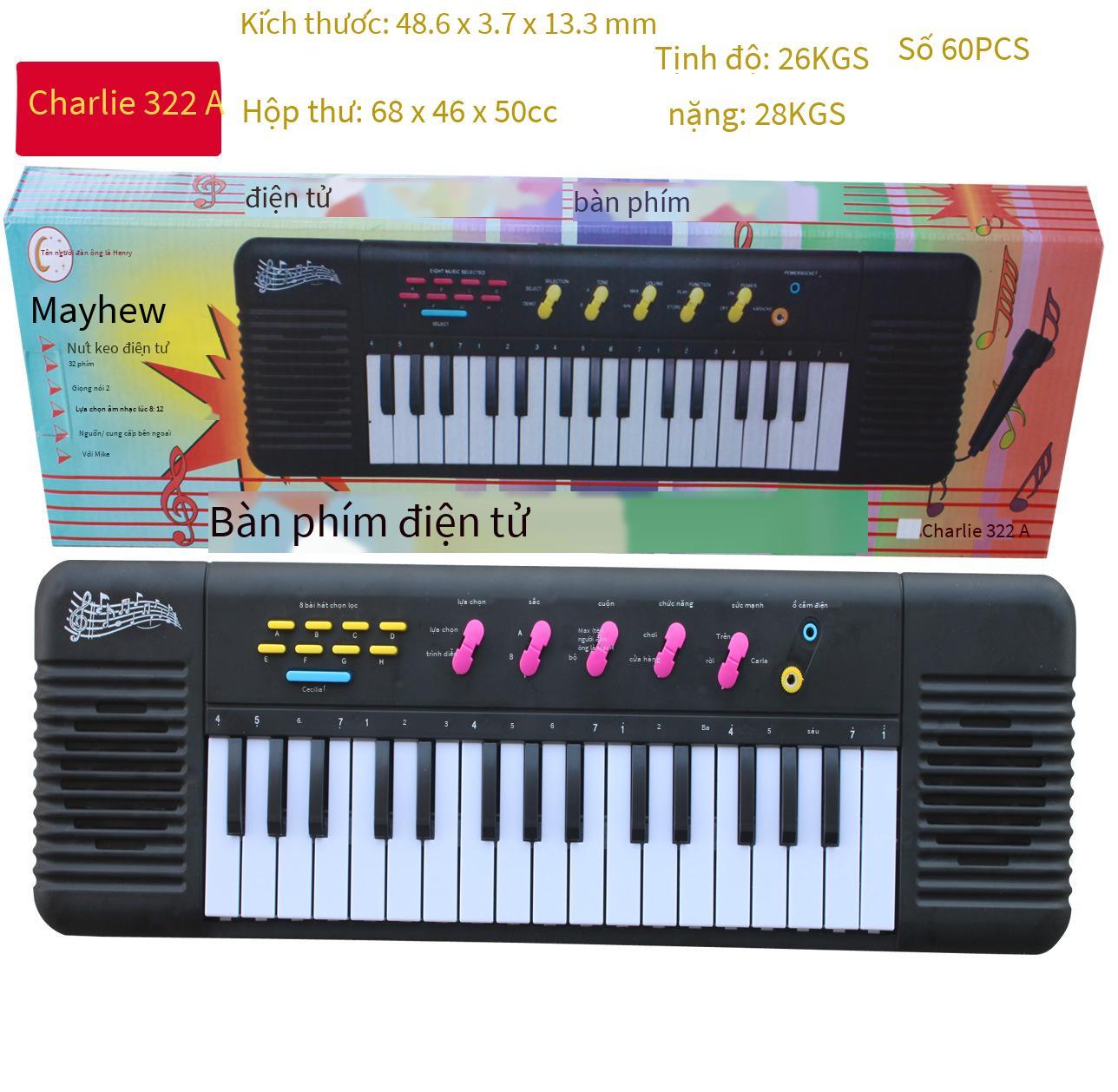 Giao hàng nhanh 32 phím đàn piano điện tử trẻ em giáo dục sớm có micro nhạc cụ phòng thu ảnh tặng di động