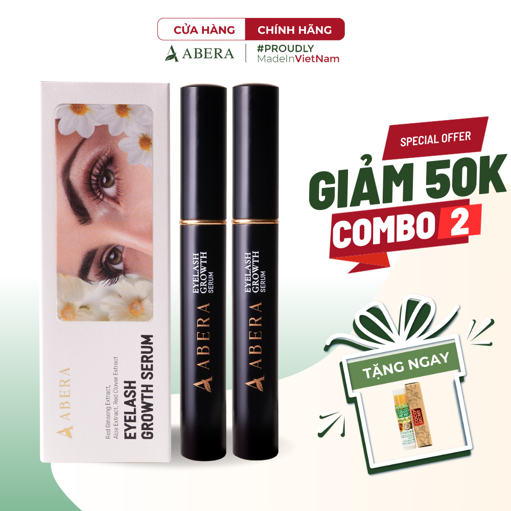 [COMBO 2] Tinh Chất Dưỡng Mi ABERA Dưỡng Mi Dài Và Dày, Cải Thiện Tình Trạng Mi Thưa, Dễ Gãy Rụng