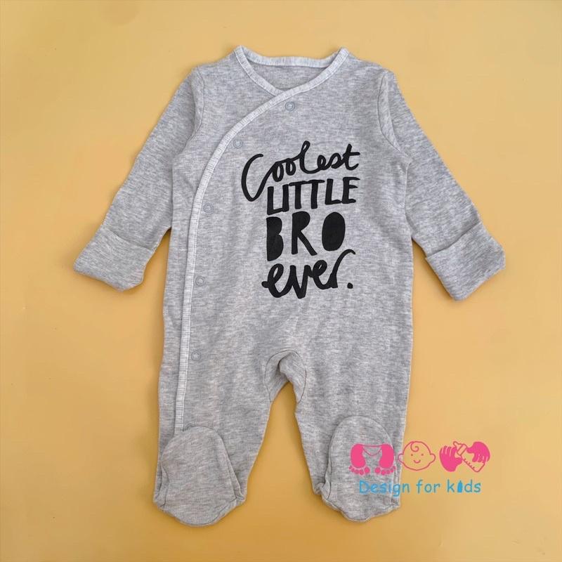 (Chọn mẫu) Sleepsuit / bodysuit CÓ BAO TAY LẬT cho bé 0-3m, 3-6m (3-5,5kg)