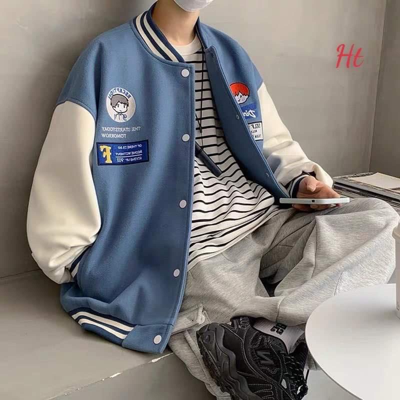 Áo bomber thêu cậu bé H2A